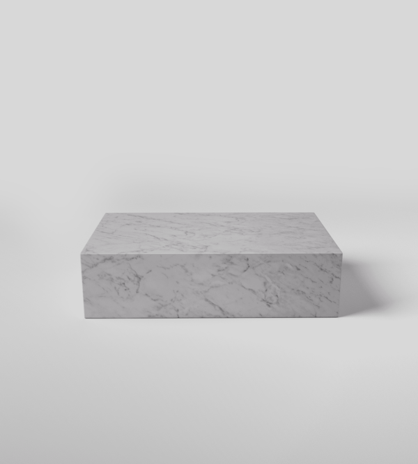 Bianco Carrara Marmer Salontafel Blok