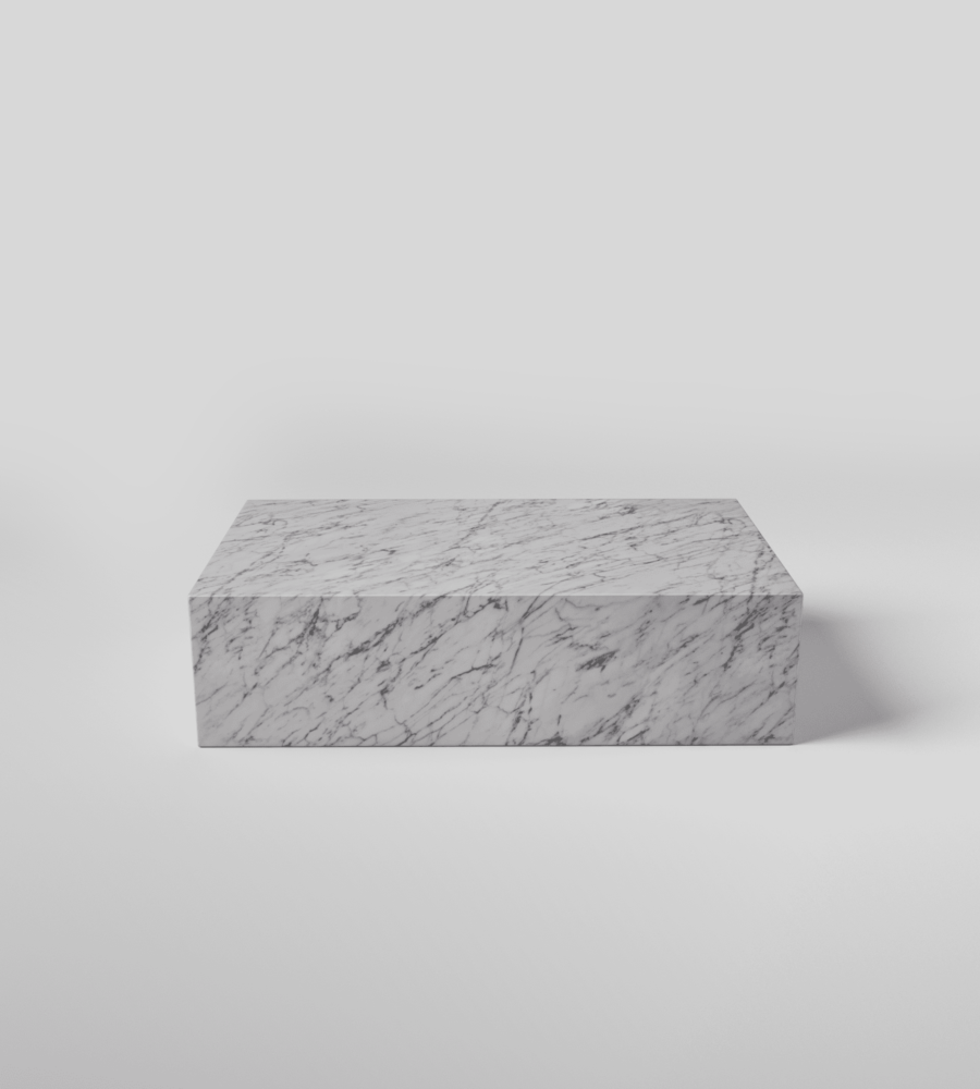 Bianco Carrara Marmer Salontafel Blok